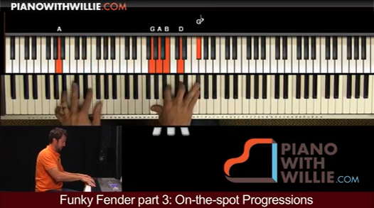 Funky Fender part 3 (On-the-spot Progressions)